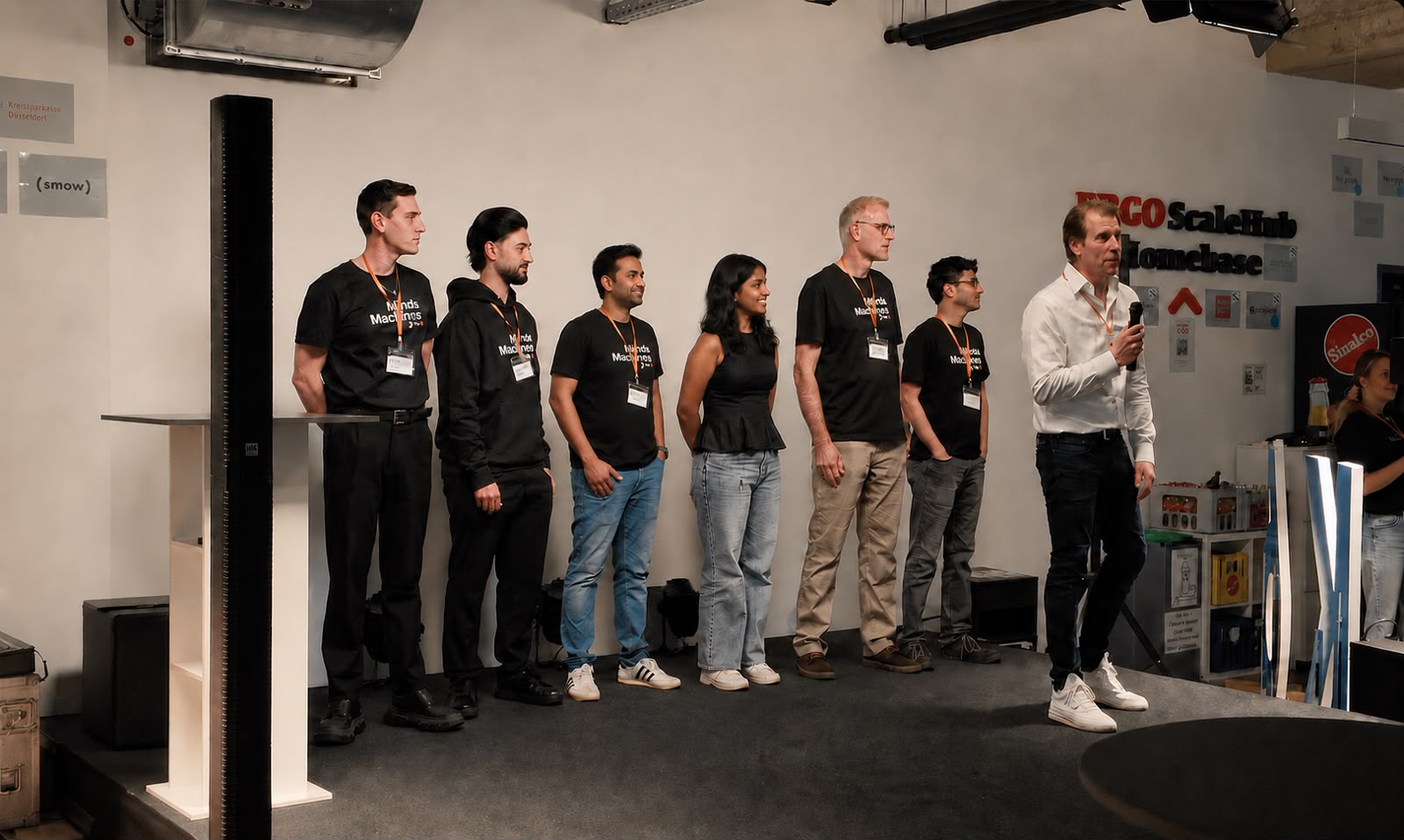 Das Team von MindsMachines beim Gründungsevent im K67 ScaleHub